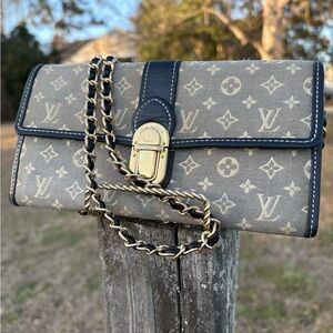 Louis Vuitton Sarah Monogram Idylle Canvas Wallet Encre
